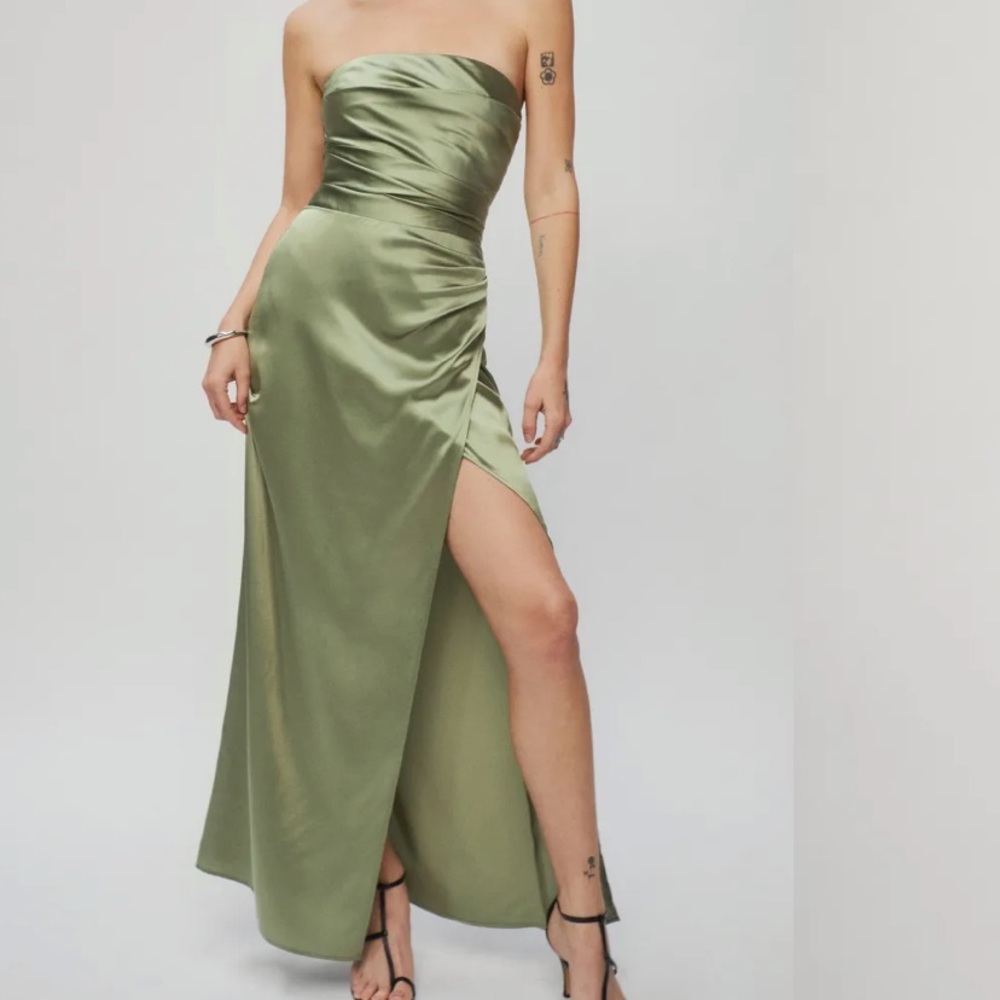 Reformation Barrow Silk Dress